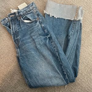 wide leg zara jeans
